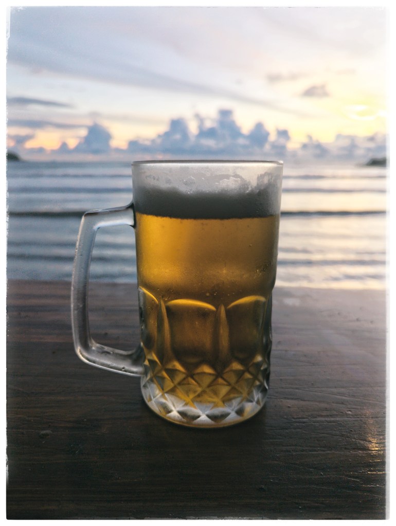 Sunset beer at Galle